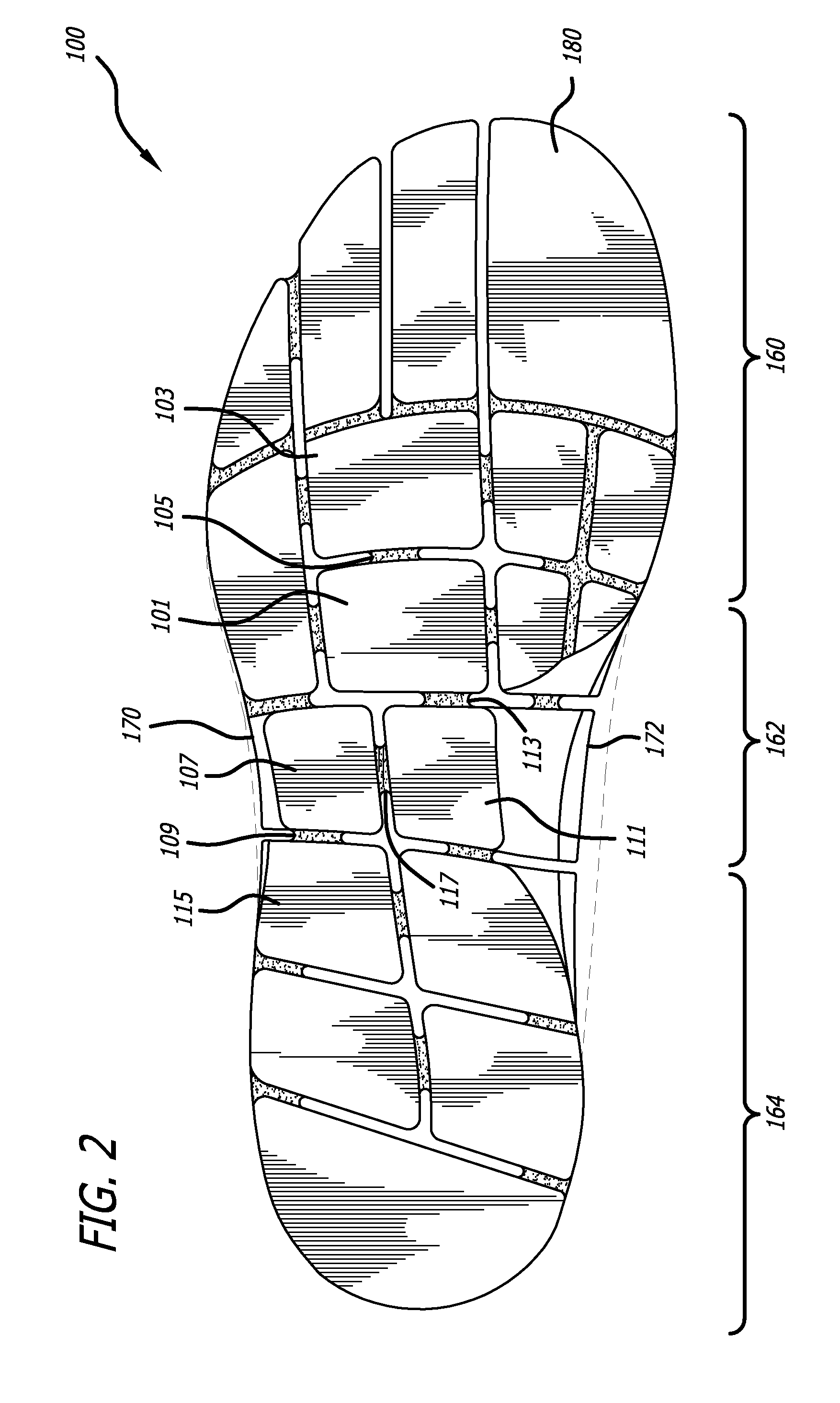 Article of footwear having articulated sole member