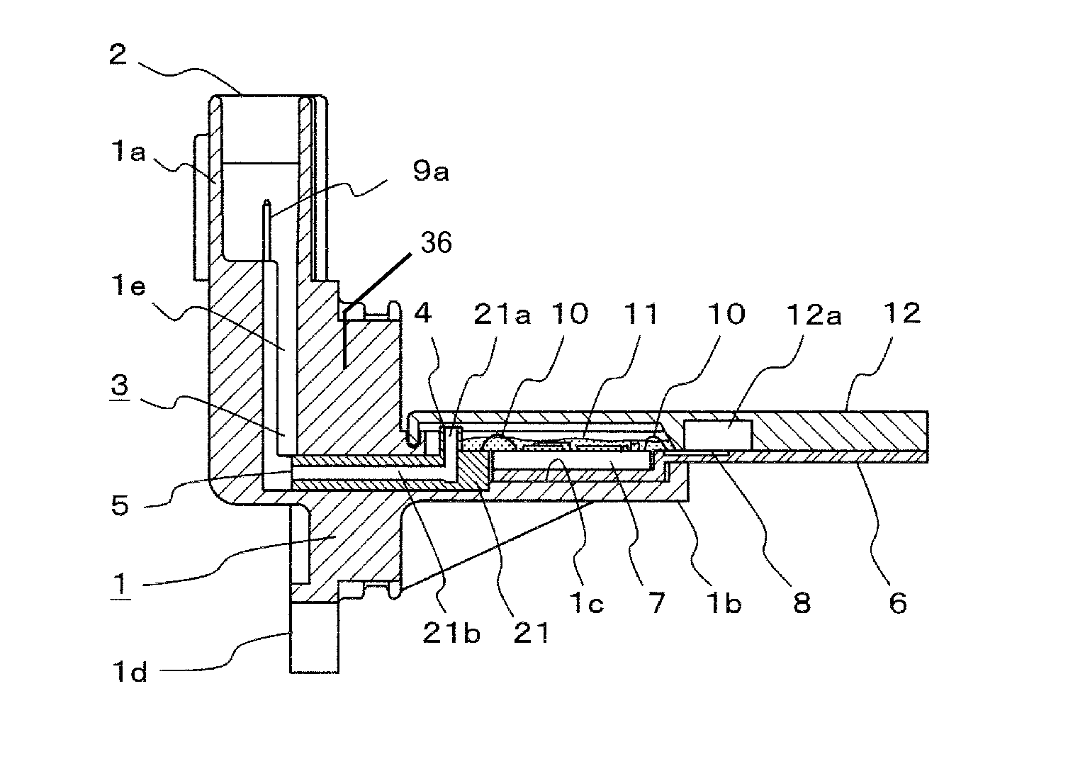 Electronic circuit storage case and manufacturing method thereof