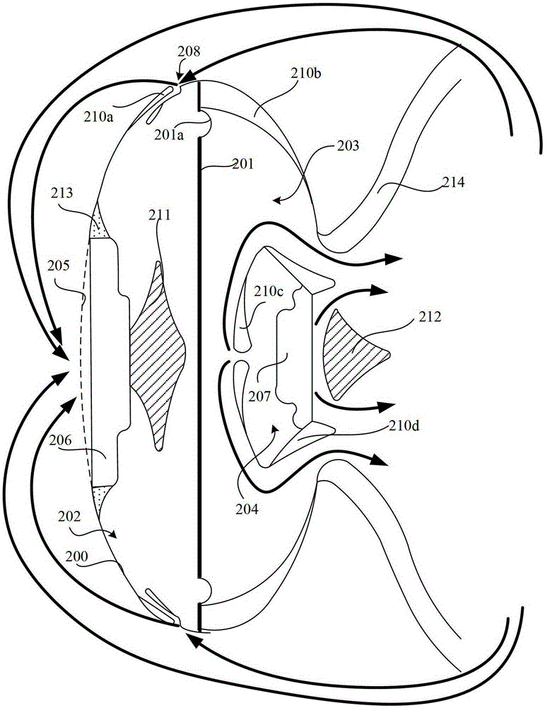 A kind of double horn earphone