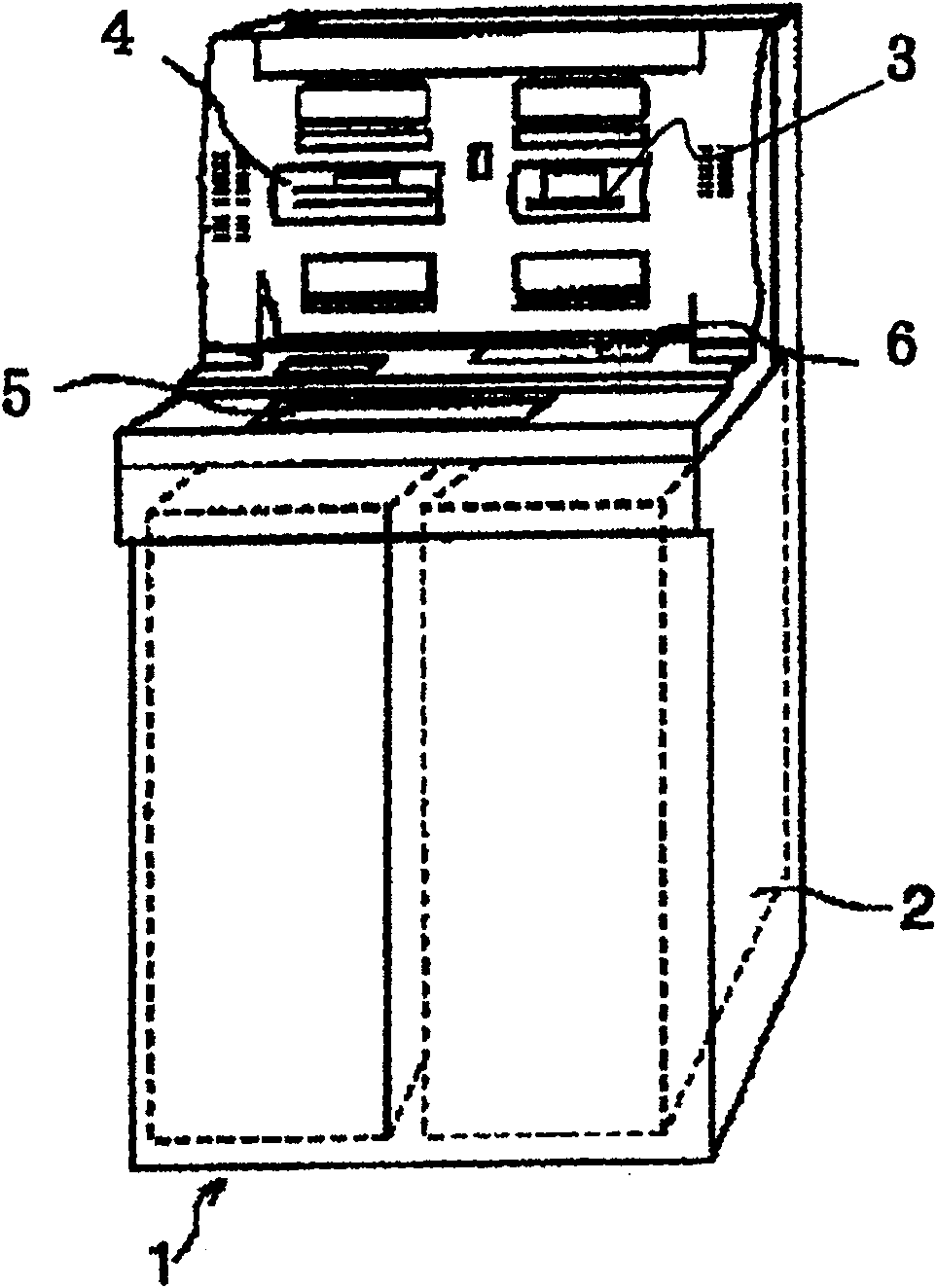 Bank not deposit and withdraw device