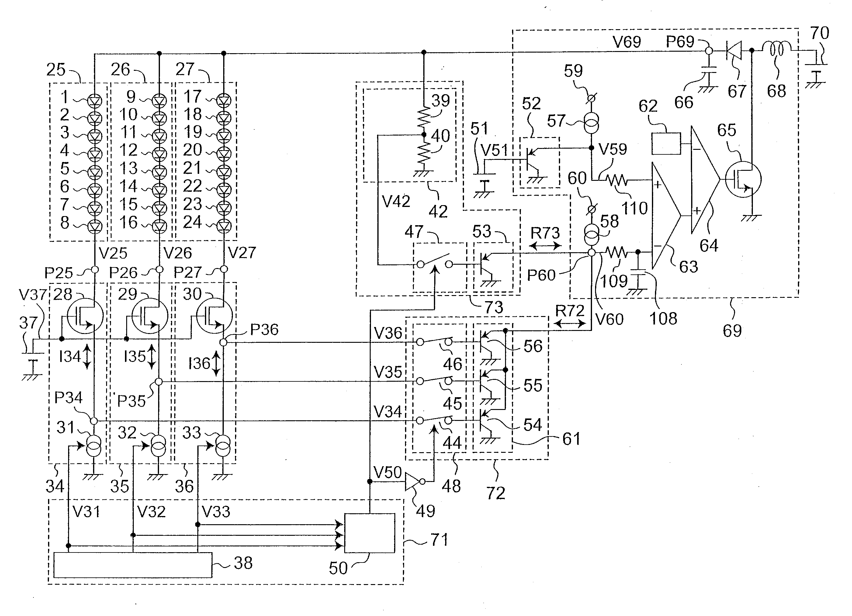 Light emitting element driving apparatus