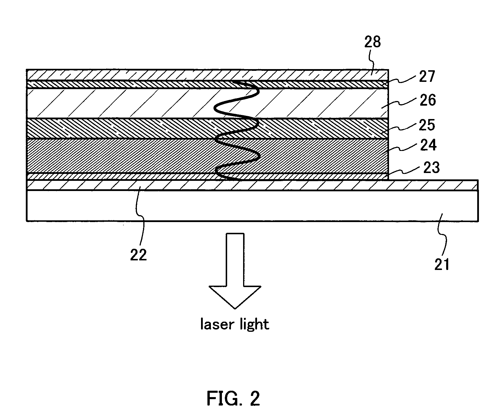 Organic laser apparatus