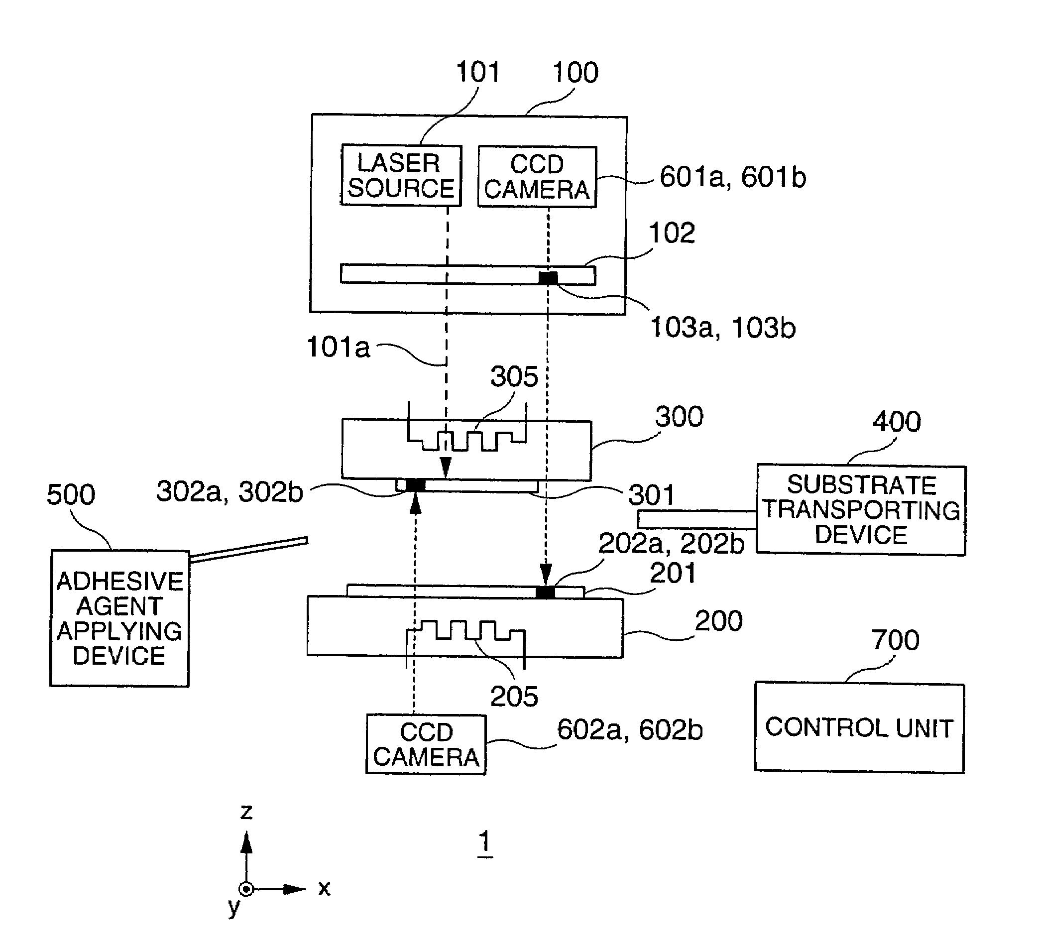 Method of manufacturing electronic device including aligning first substrate, second substrate and mask, and transferring object from first substrate to second substrate, including irradiating object on first substrate with light through mask