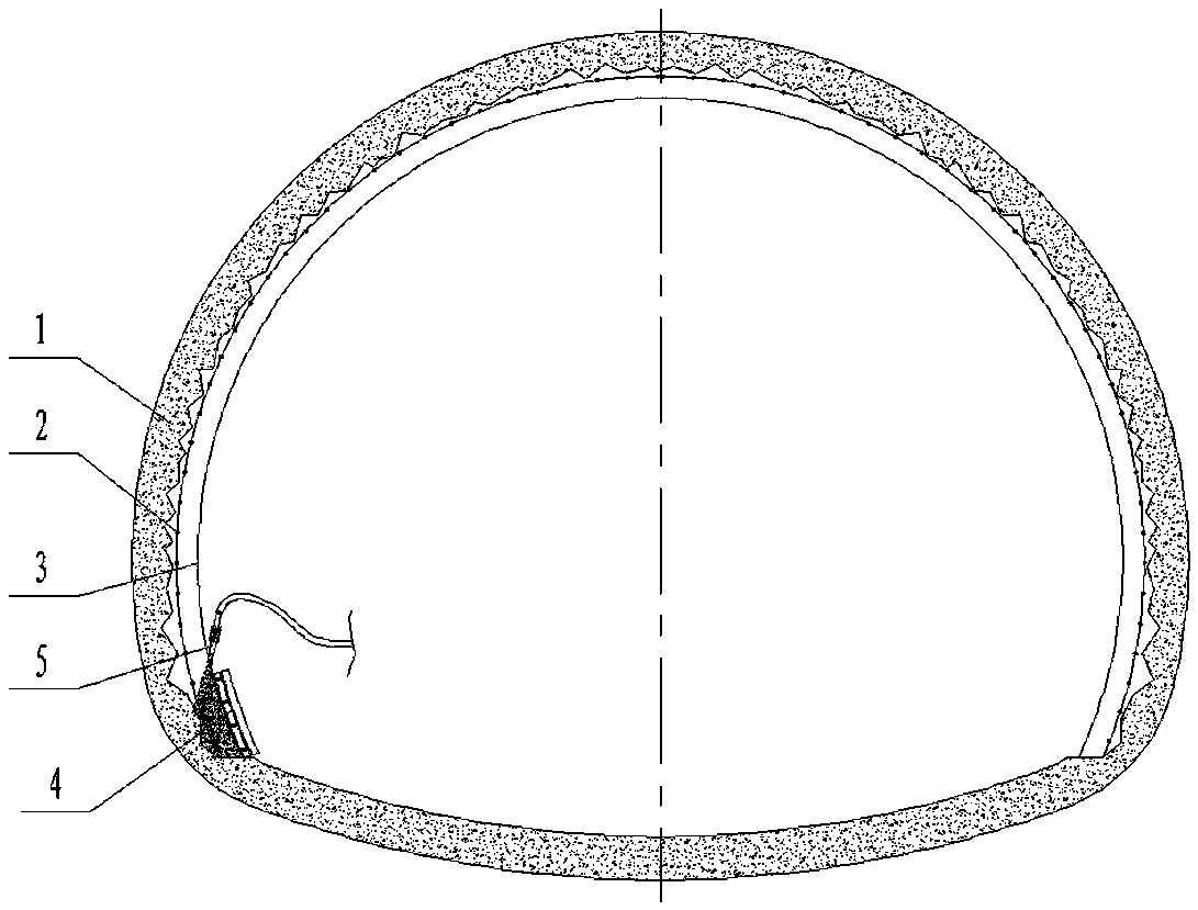 Construction method and support mould for tunnel primary support