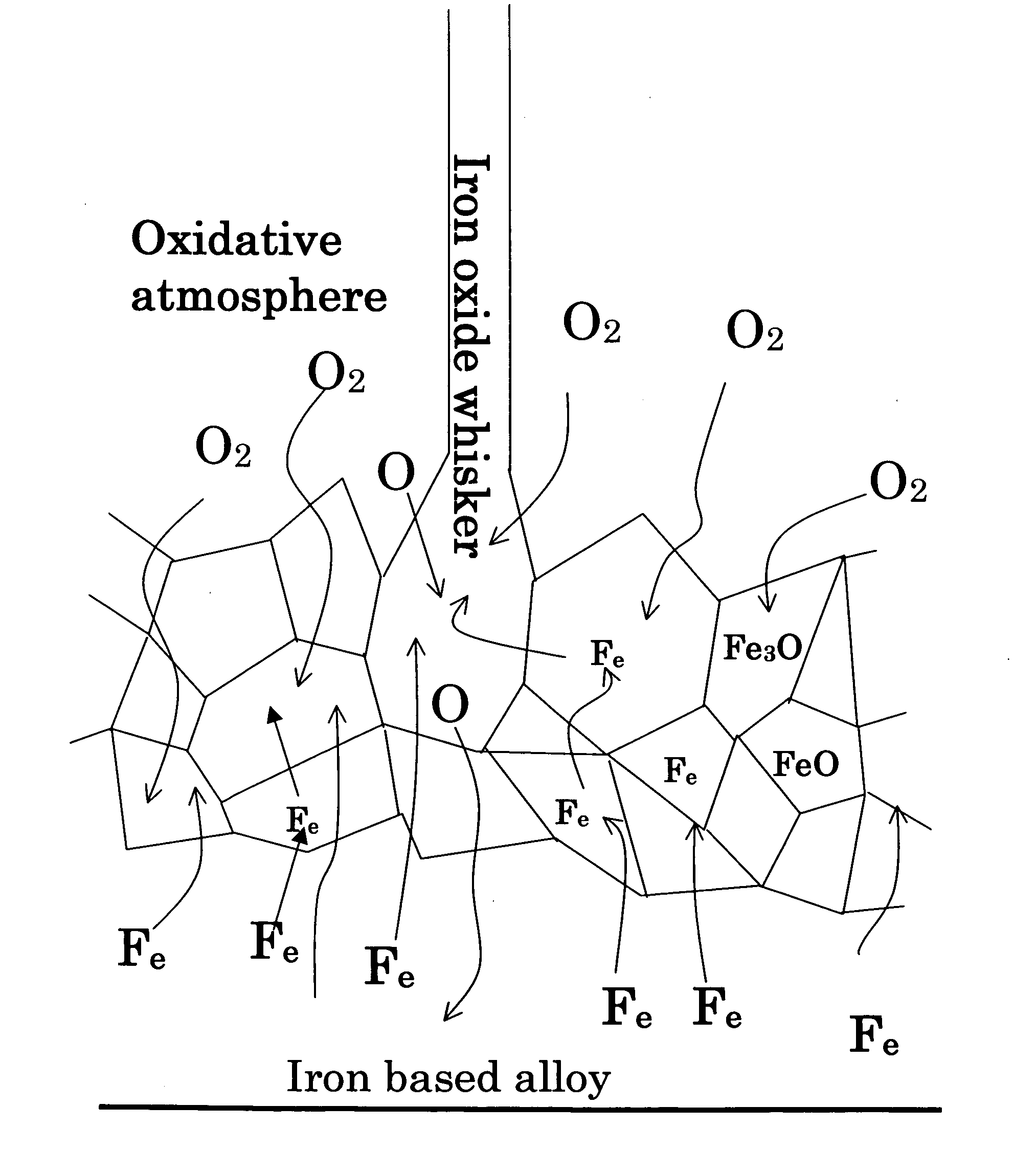 Iron Oxide Whisker of High Aspect Ratio, Titanium Oxide Whisker of High Aspect Ratio, Structure Containing These and Process for Producing Them