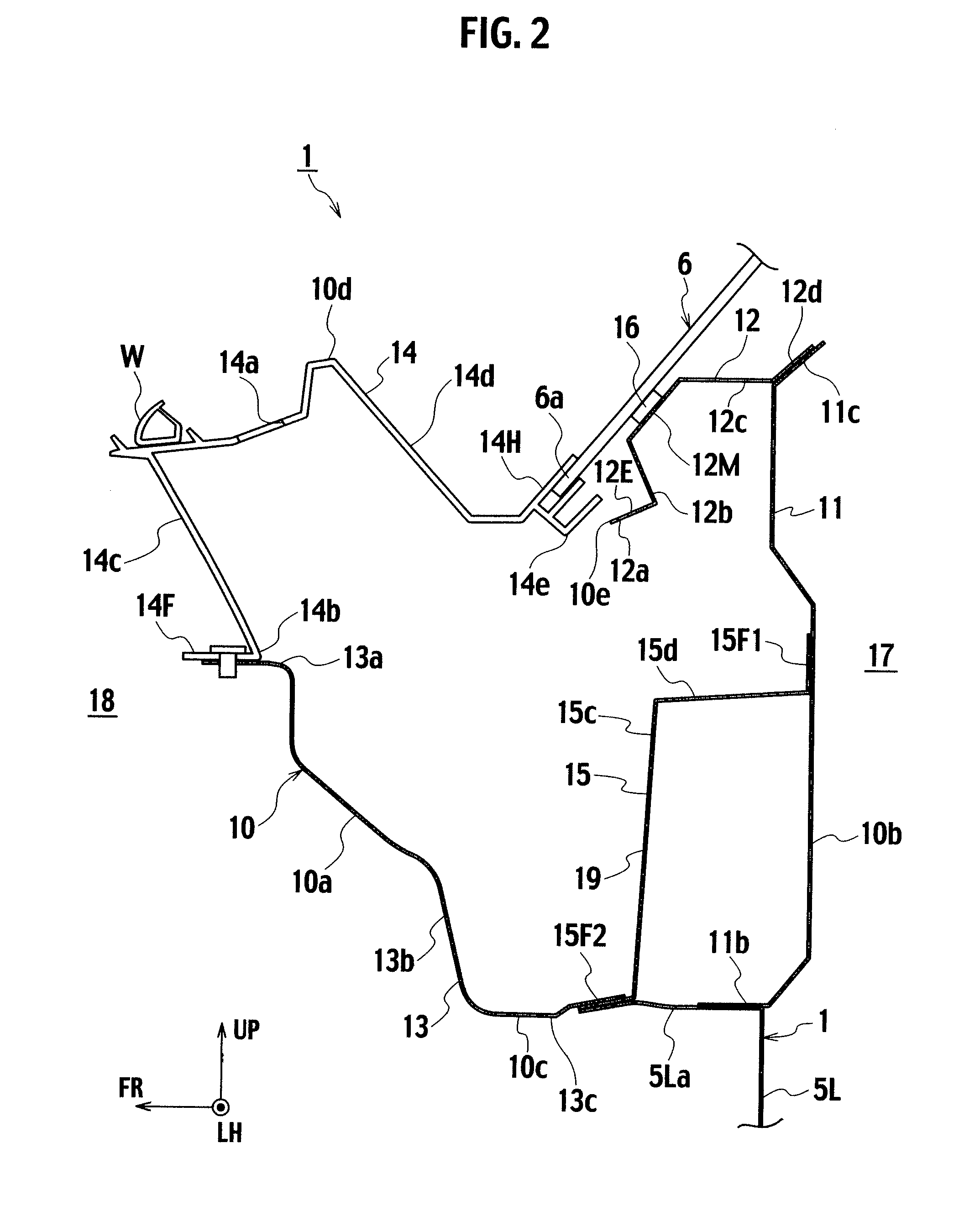 Cowl structure of vehicle