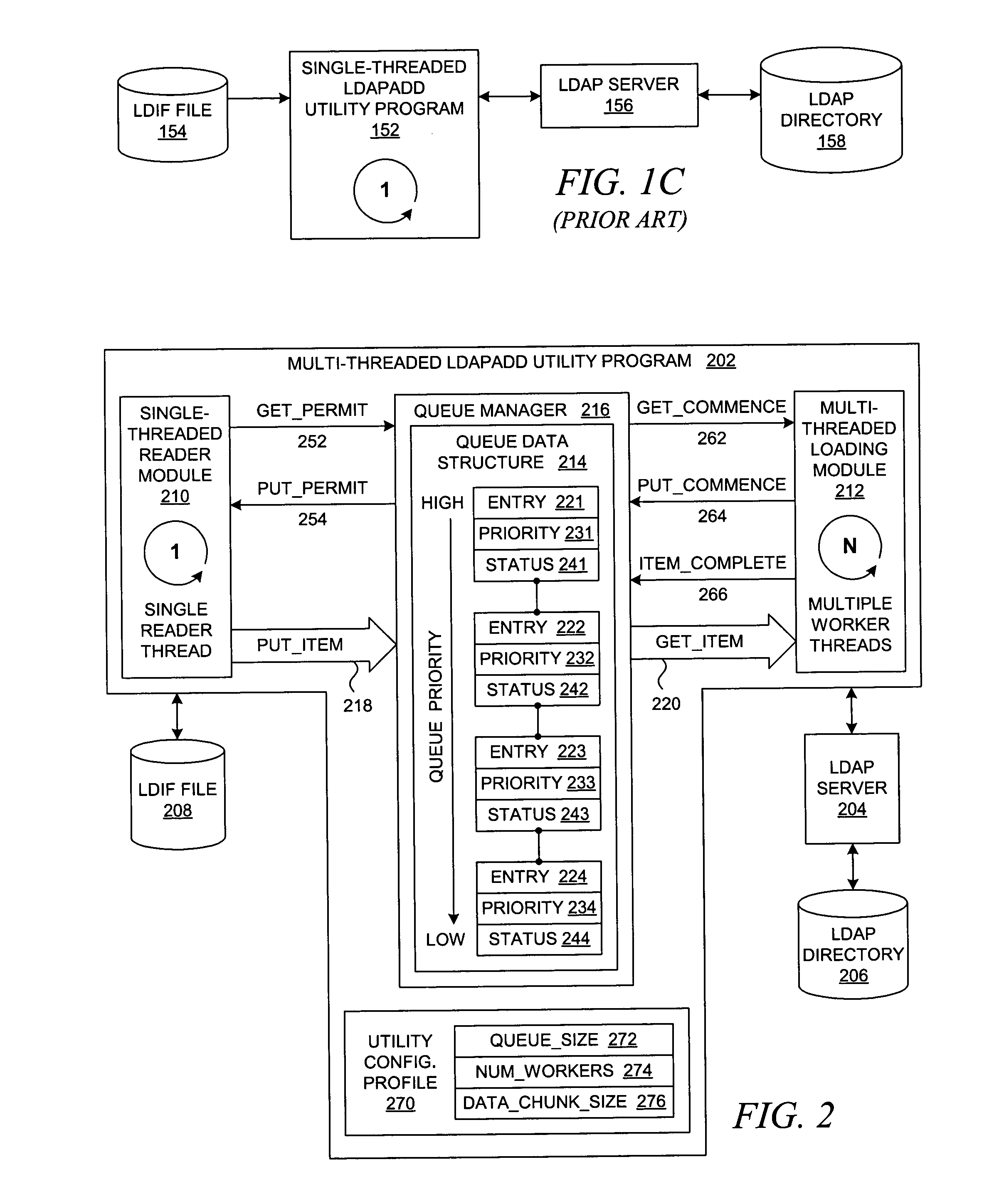 Method and system for maintaining consistency during multi-threaded processing of LDIF data