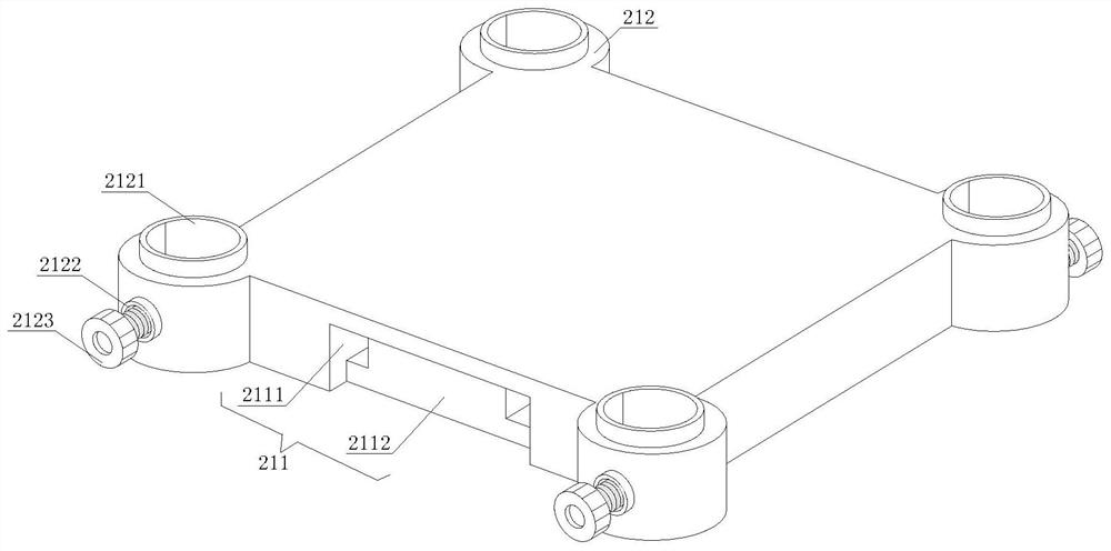 A camera suspension device for drone aerial photography