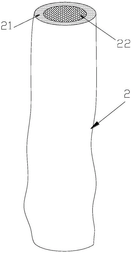 Double layer multi-strand wire prepared fiber rod and preparation method