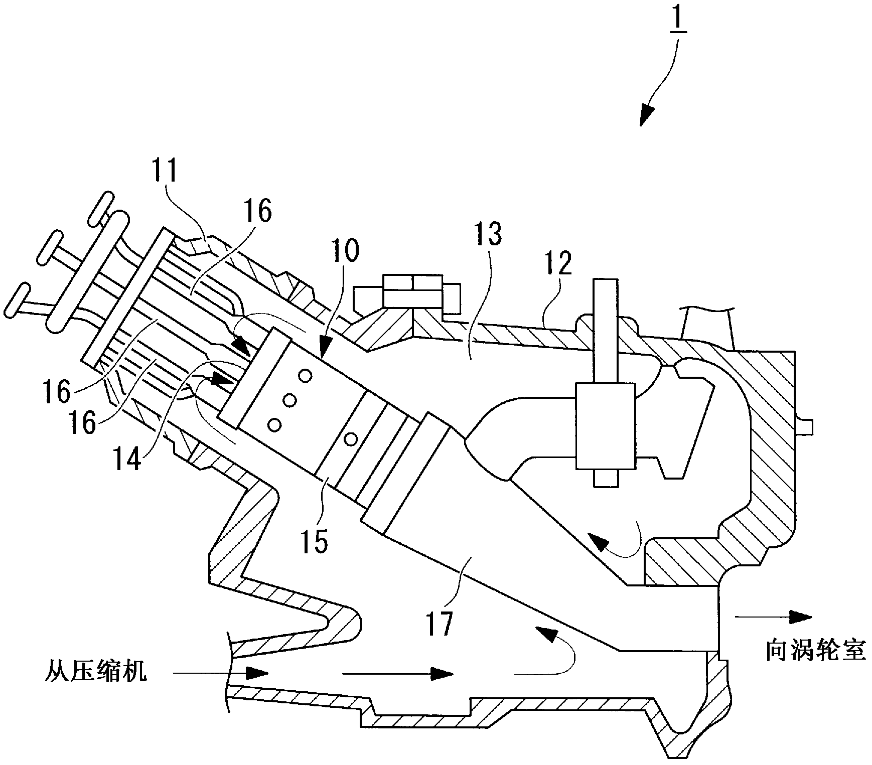 Combustion burner for gas turbine