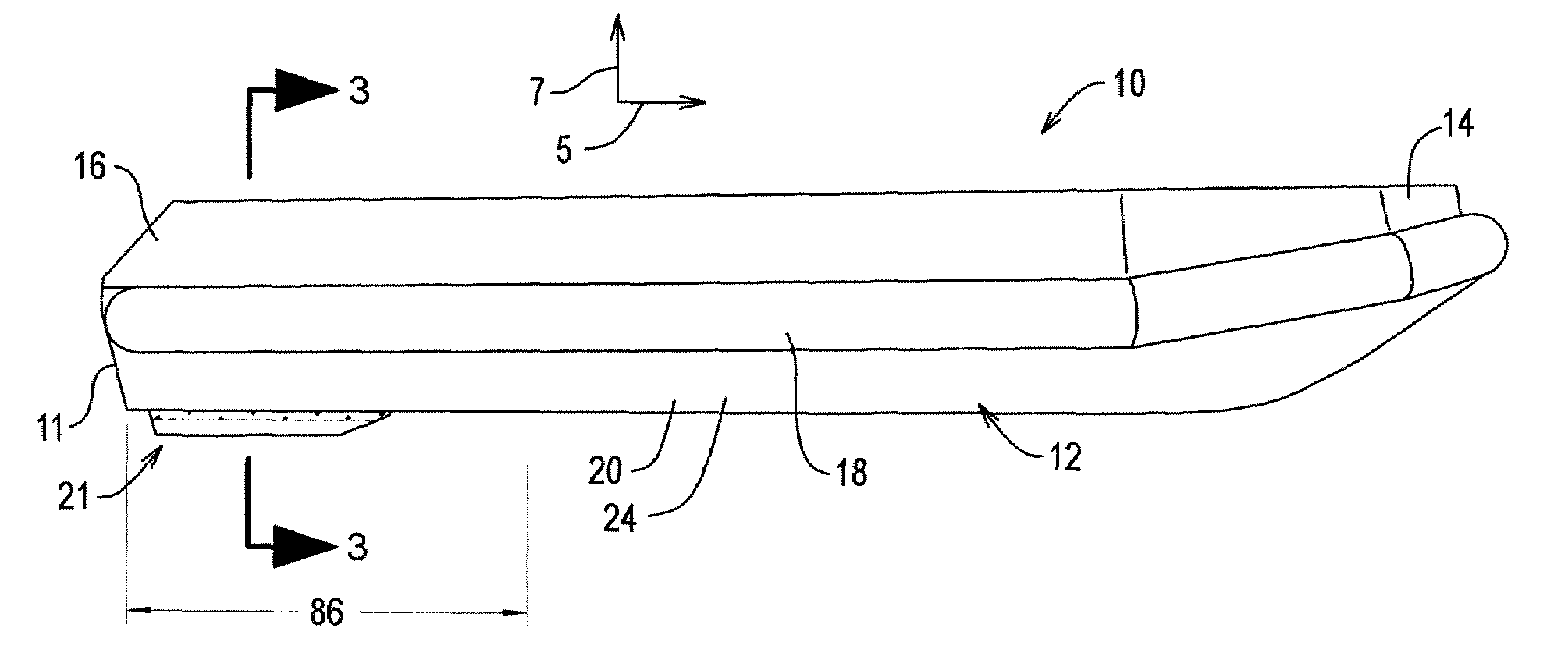 Fin stabilizer to reduce roll for boats in turns method and apparatus