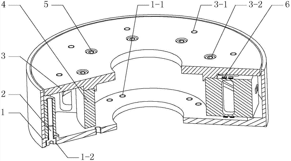 Double-hole parallel beam type six-dimensional force sensor