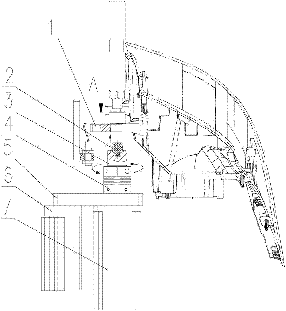 Laminating spinning connection device