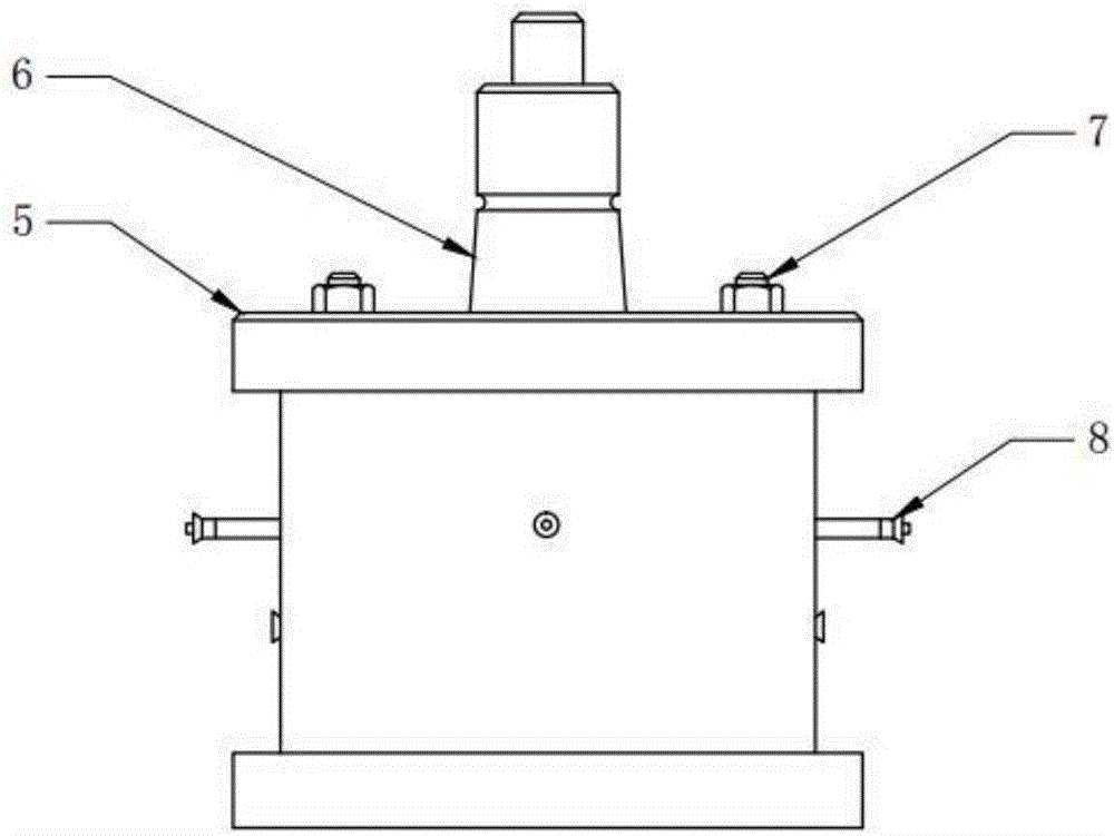 Rotating control head rubber core abrasion experiment equipment