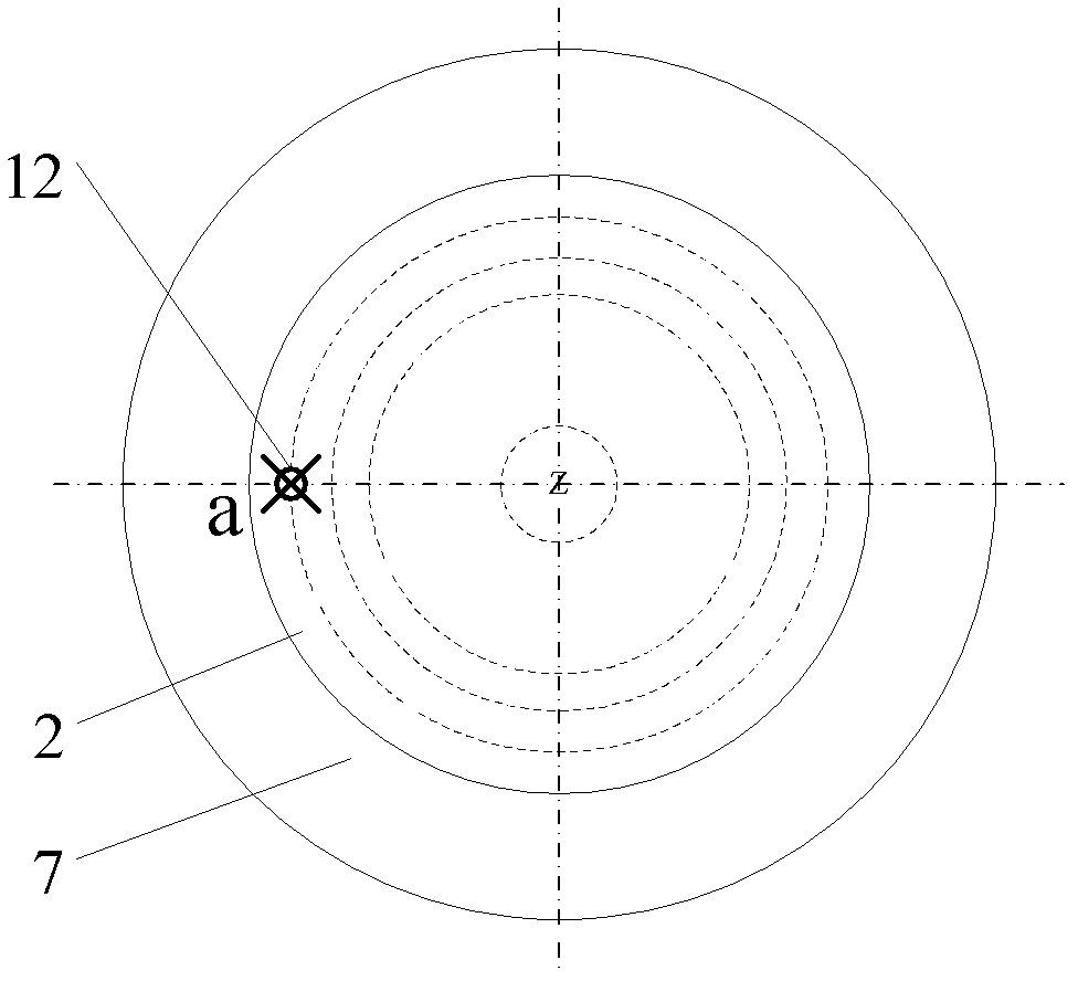 Axial circular runout and total runout single displacement error separation device and method