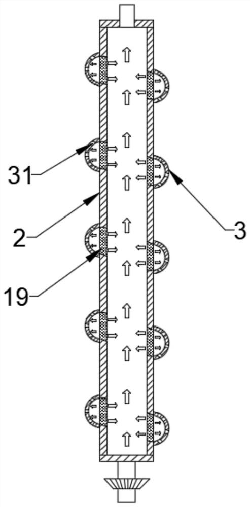 Gas-liquid separator for oil field