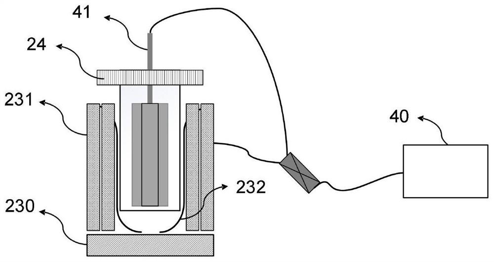 Preparation device for body material hydrogen-containing isotope sample