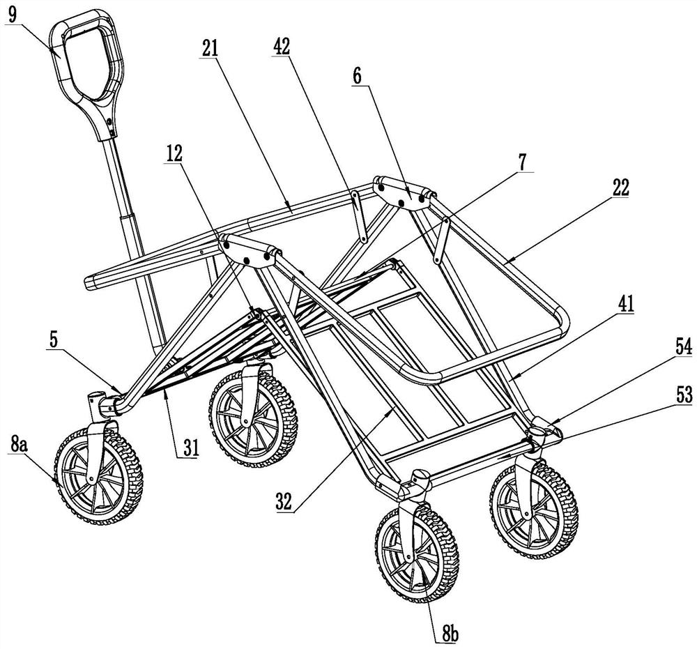 Folding bicycle and folding method thereof