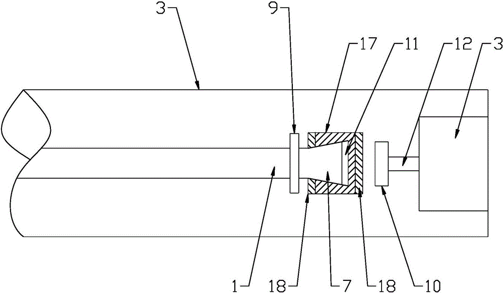 Wall face advertisement cloth collecting and putting device