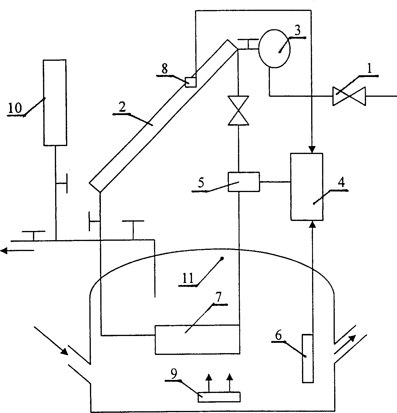 Solarheat-collecting applicator in marsh-gas fermentation pool