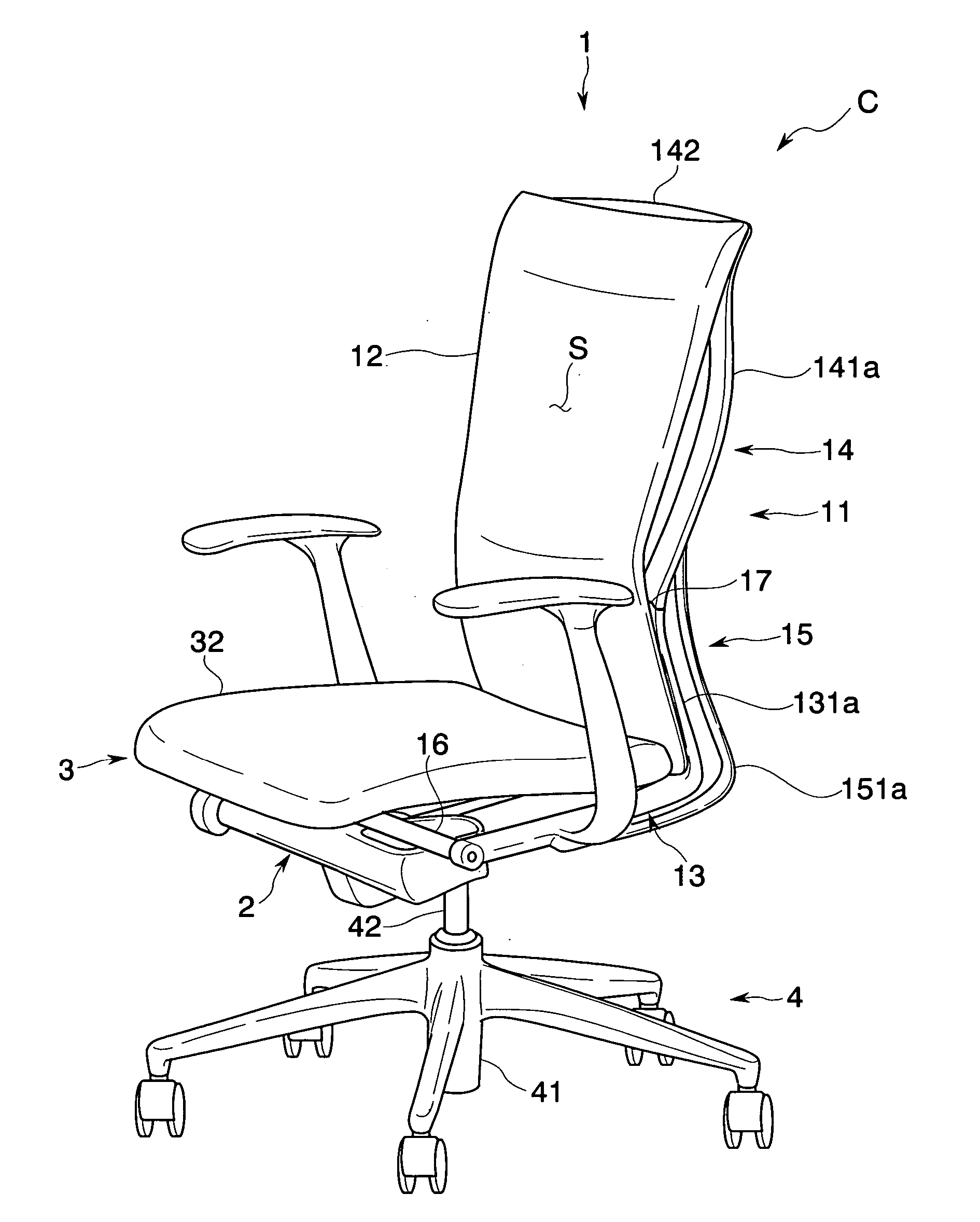 Structure for connecting members