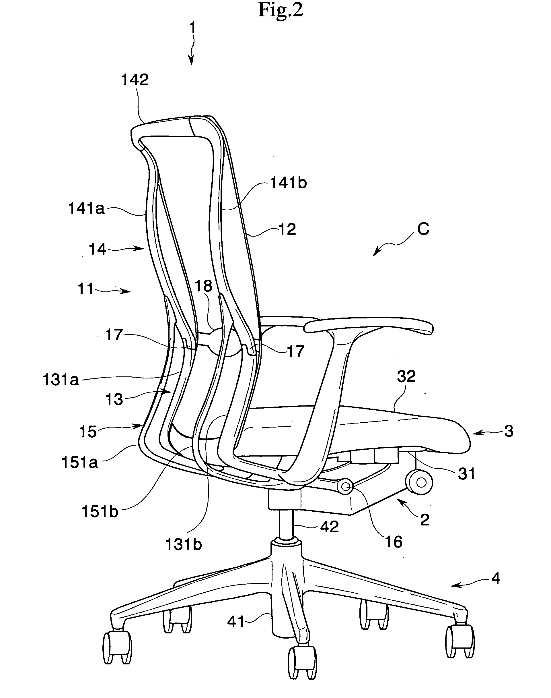 Structure for connecting members