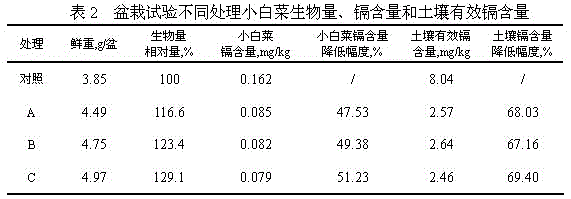 Chemical repairing agent for farmland soil Cd pollution