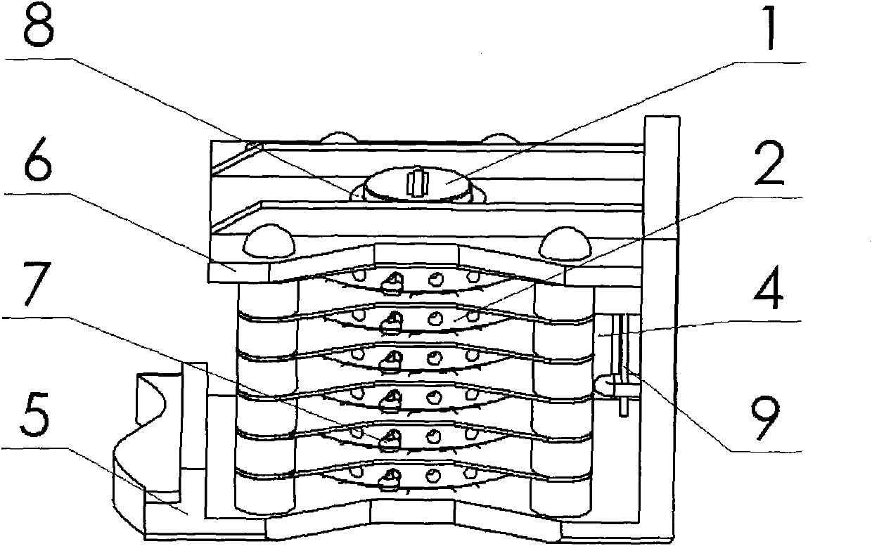 Steel ball password lock core of plug-in inner overlapping digital disk