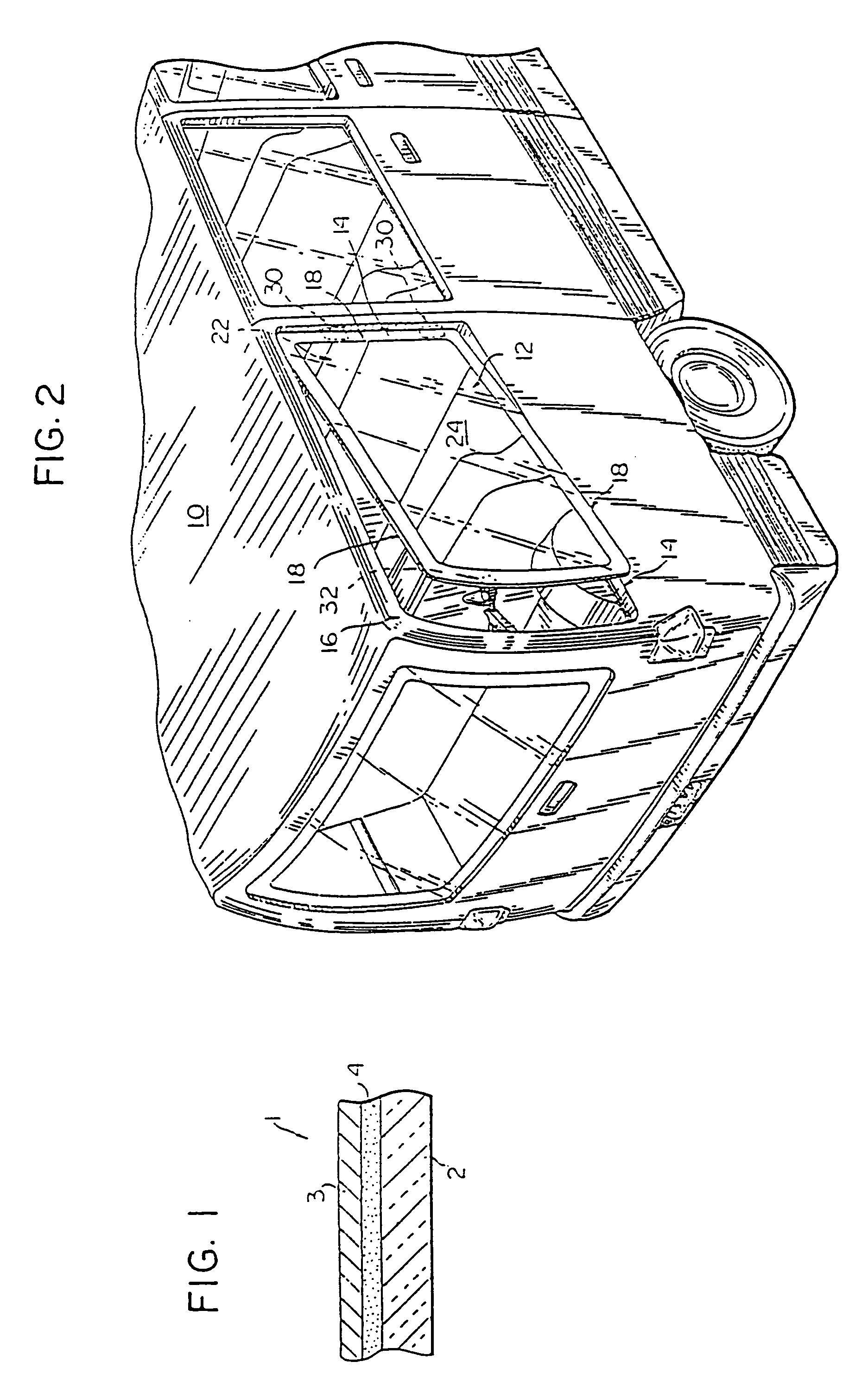 Bonded vehicular glass assemblies utilizing two-component urethanes adhesive