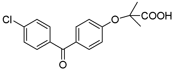 Refining method for high-purity clofibric acid blood-lipid regulating drug--fenofibric acid