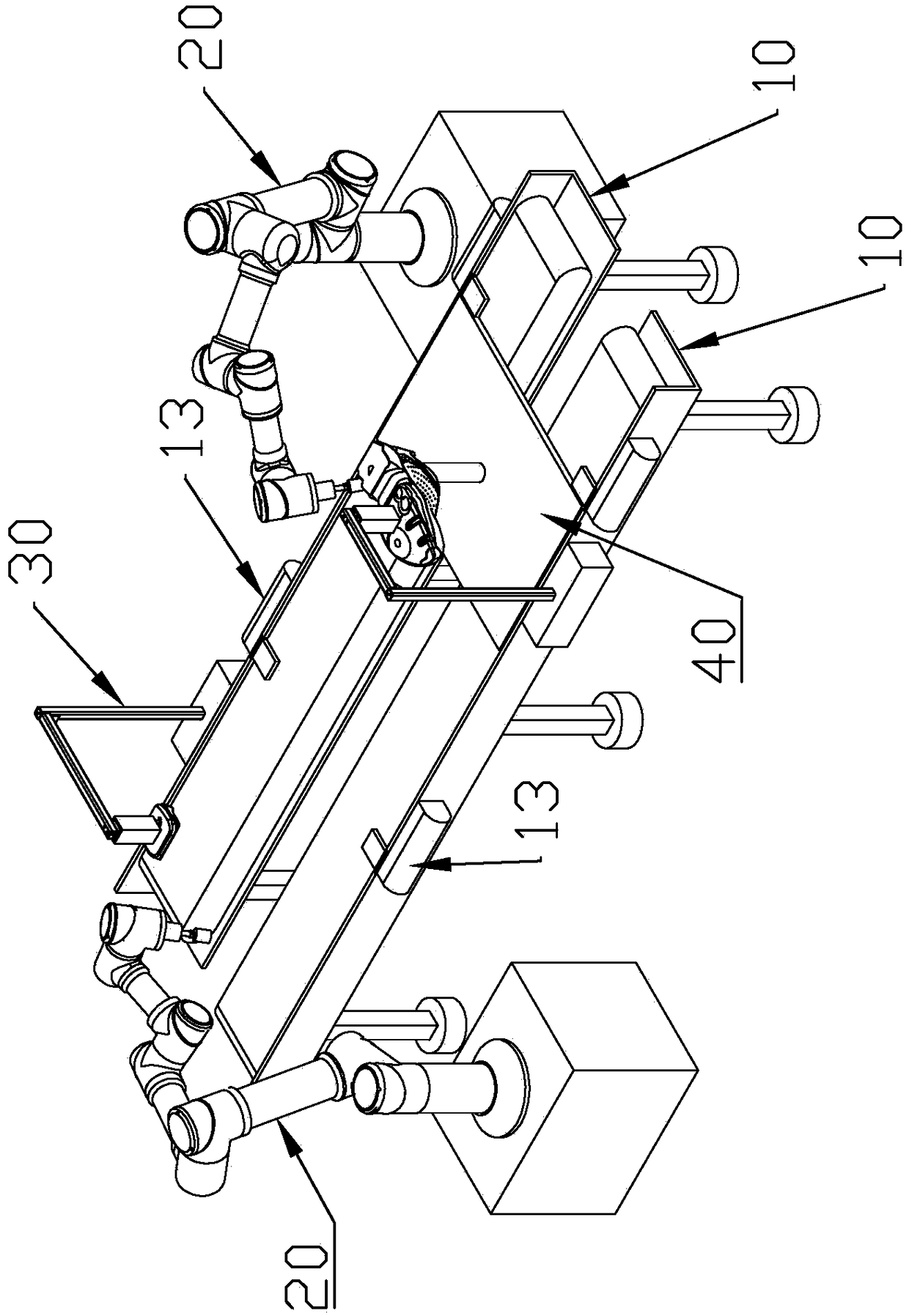 Automatic grinding machine for soles