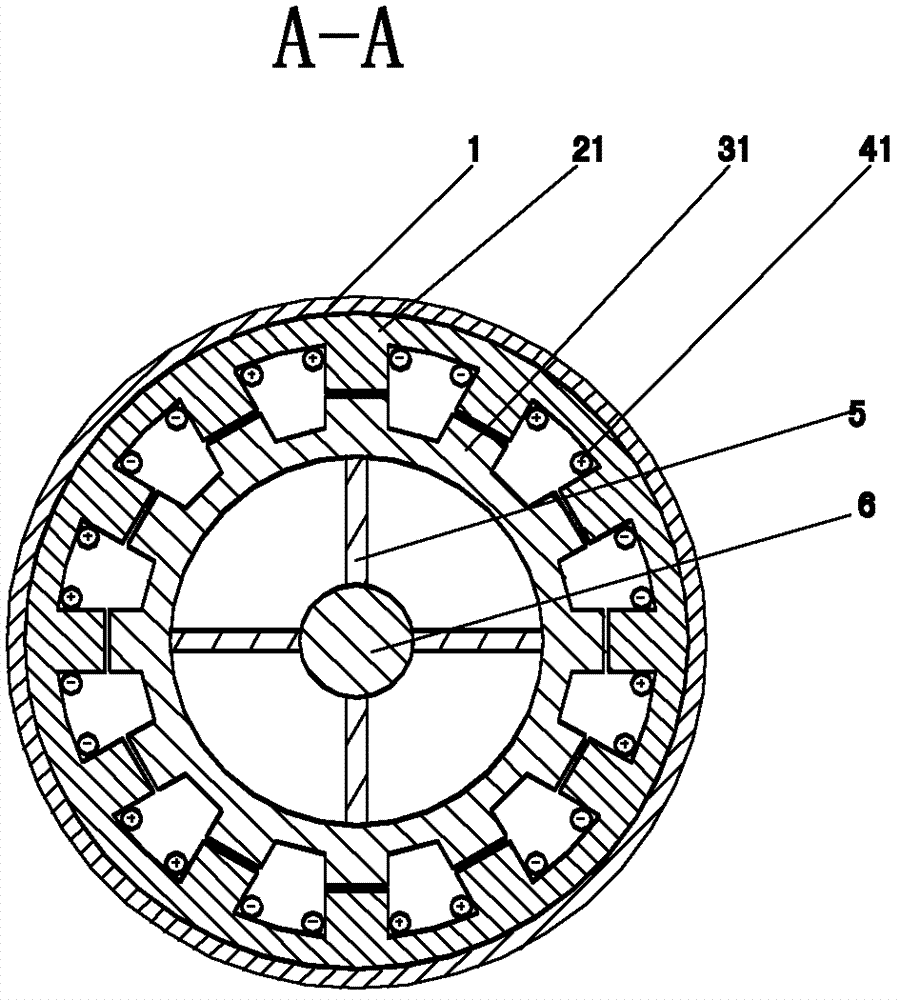 Two-phase multipolar switch reluctance motor