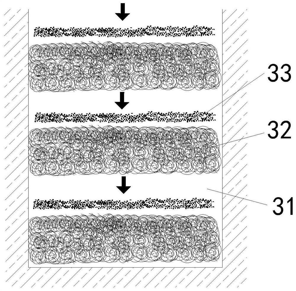 Metal hydride hydrogen absorption and desorption reactor capable of effectively improving heat conduction capability of reaction bed