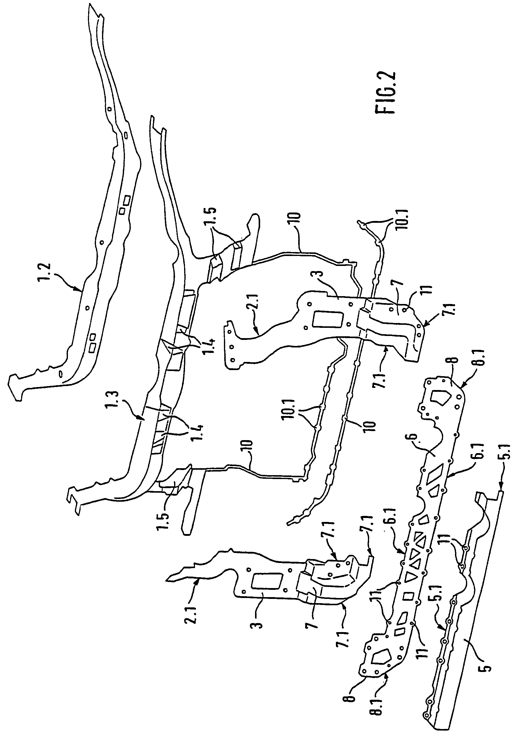 Hybrid-structure assembly support