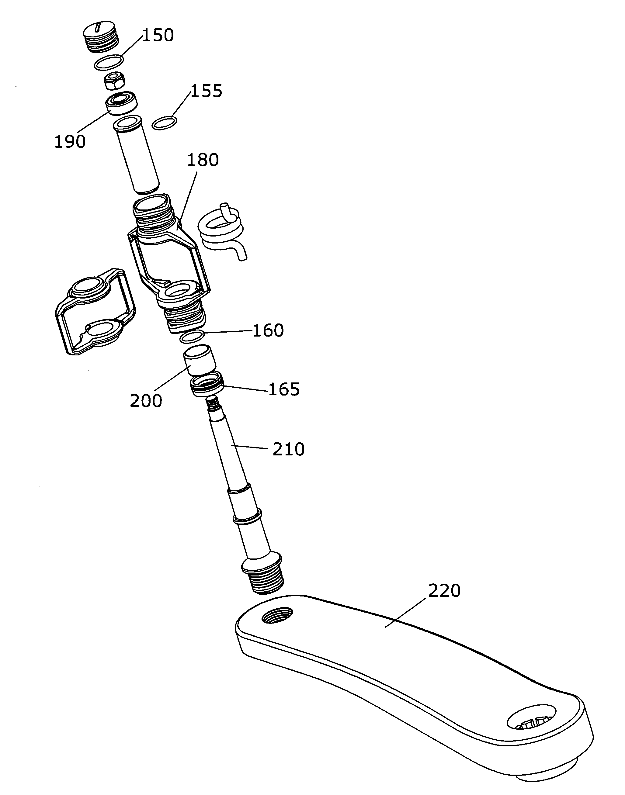 Bicycle pedal and crank apparatus