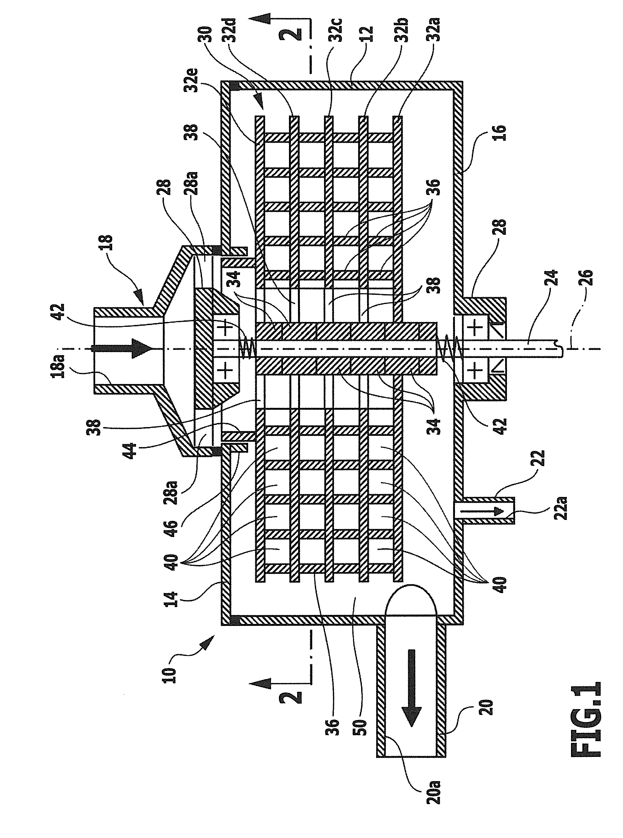 Separator and method for separating liquid droplets from an aerosol