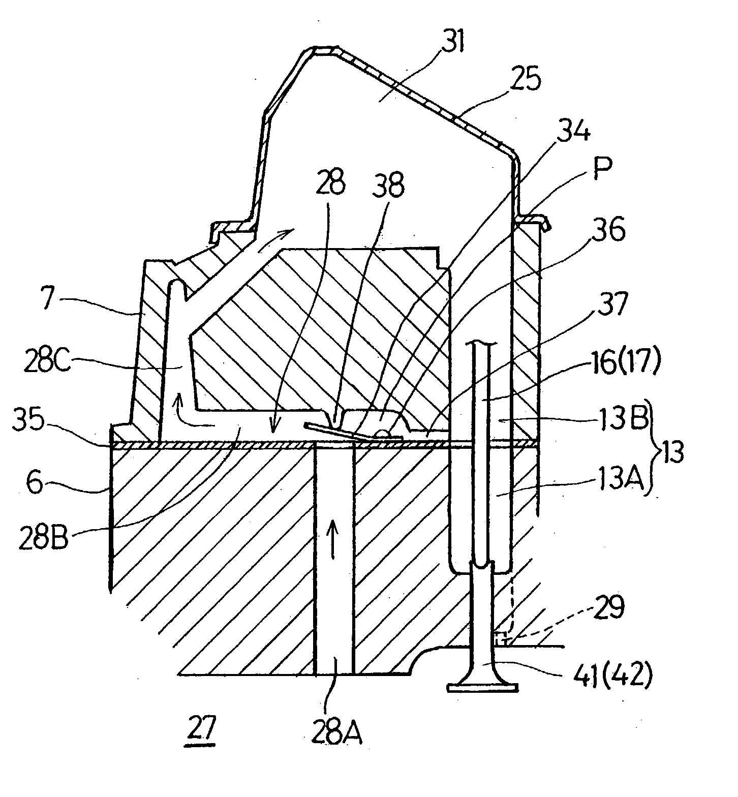 Breathing device for internal combustion engine