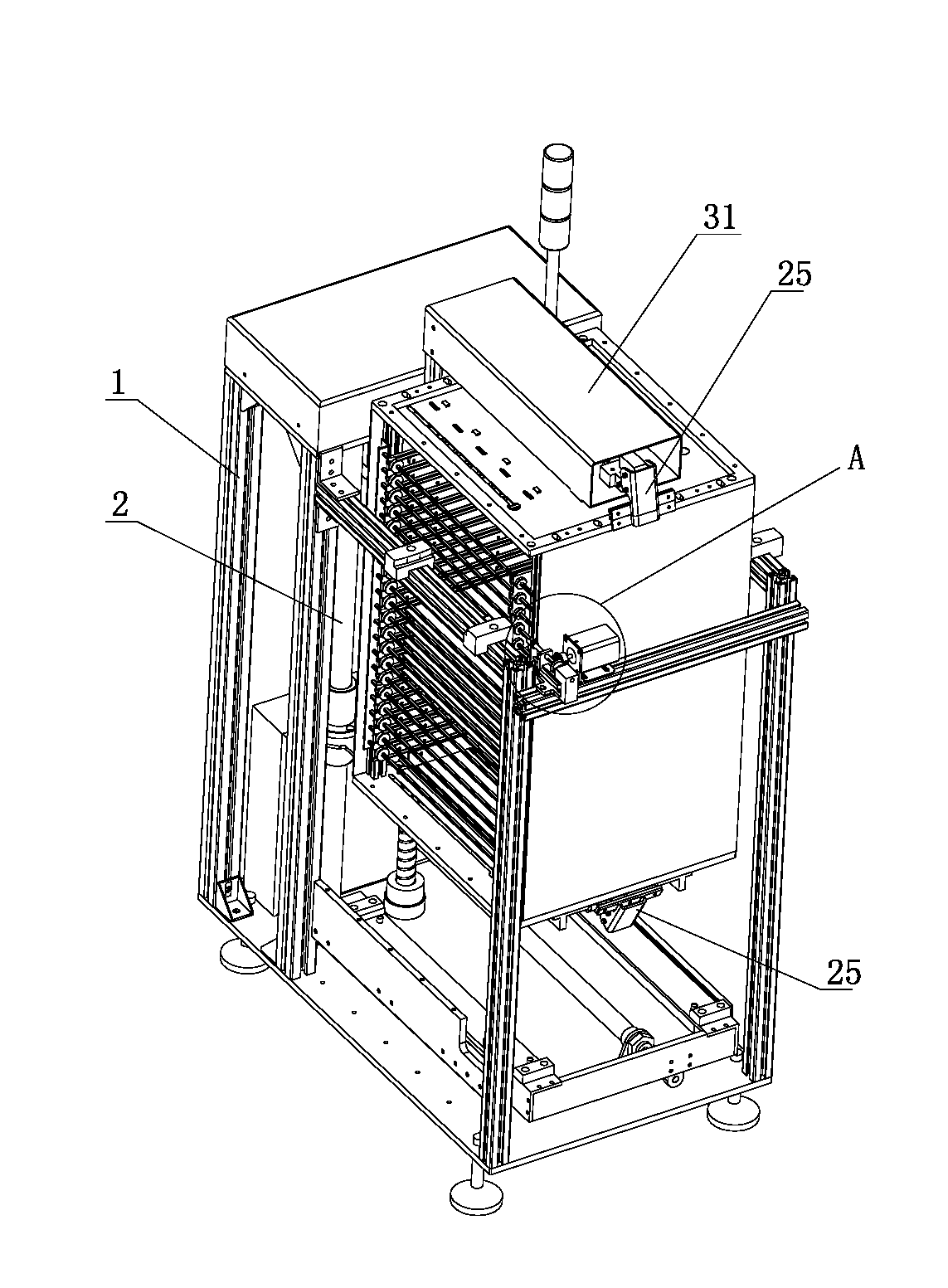 PCB (Printed Circuit Board) passing mechanism with board pick-up and placement function