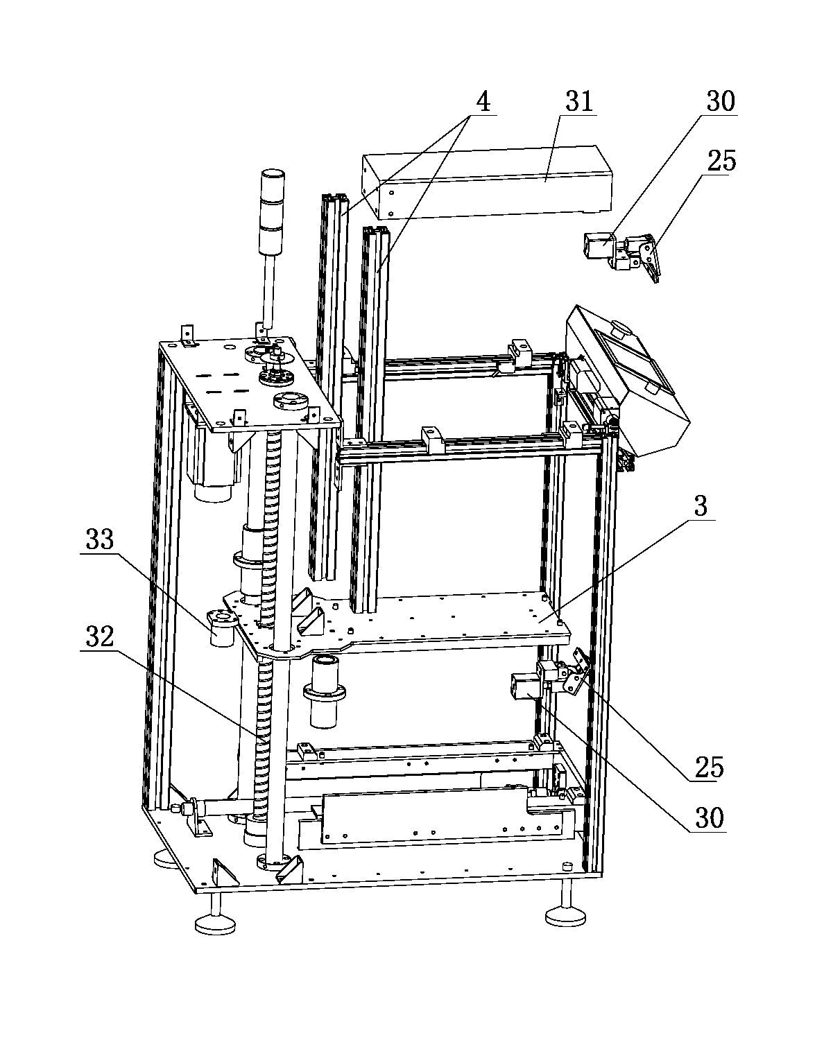 PCB (Printed Circuit Board) passing mechanism with board pick-up and placement function