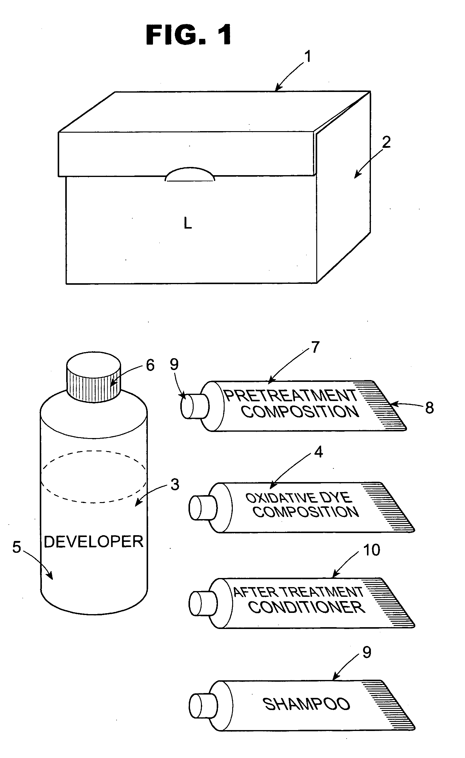 Method and kit for coloring hair