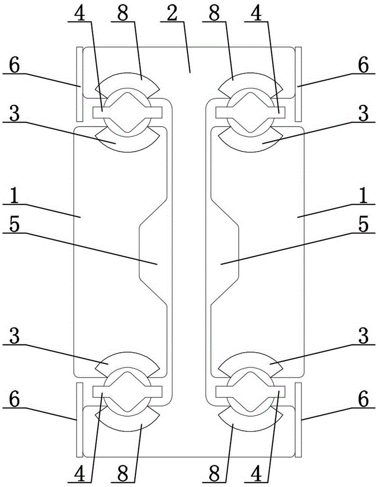 Steel-aluminum guide rail