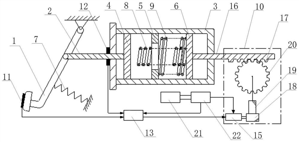 Pedal feeling simulator applied to brake-by-wire system and control method thereof