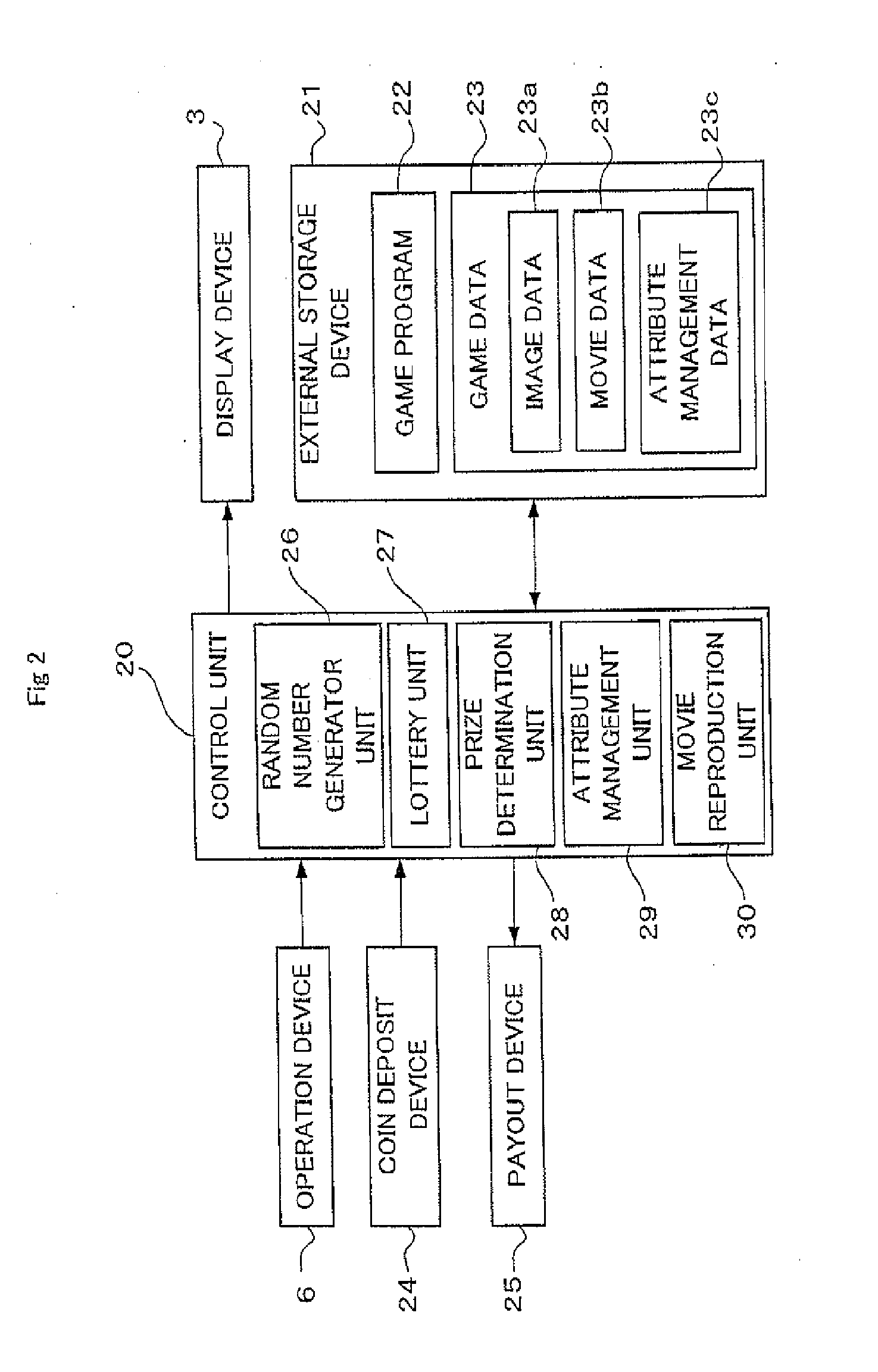 Game machine, control method for use in the game machine, and computer program