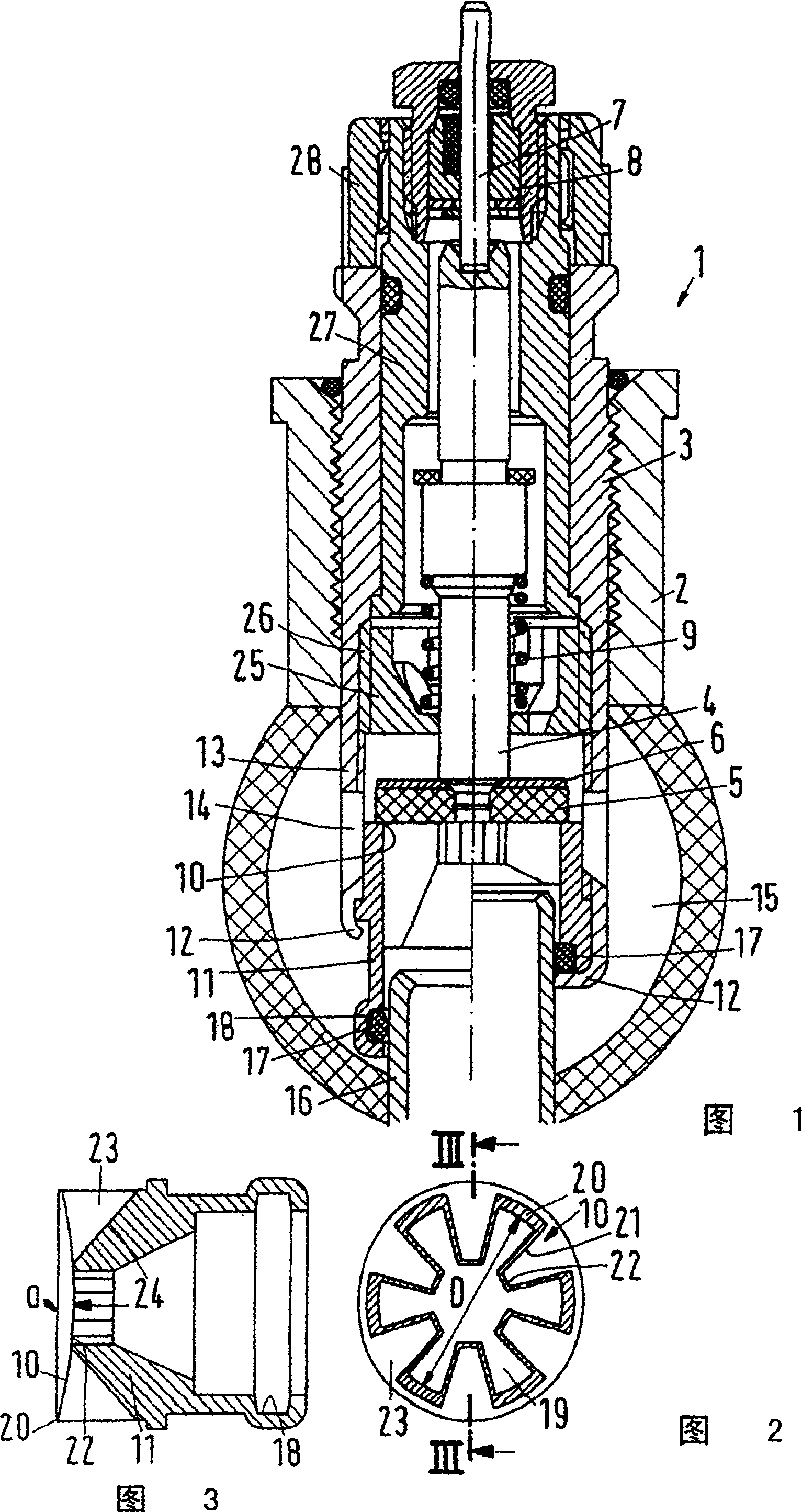 Heating body valve