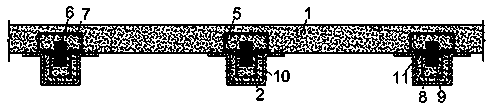 Shear-resistant reinforcing joint of fabricated concrete wallboard and concrete wall column