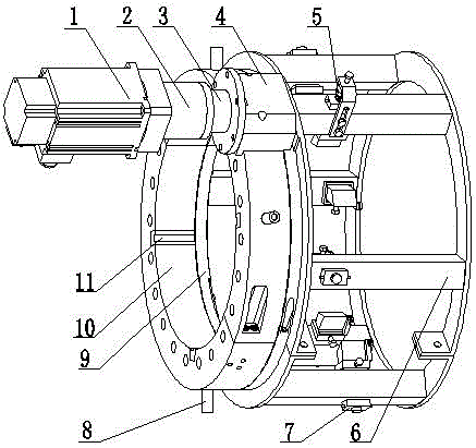 A squirrel-cage type steel pipeline outer anti-corrosion layer stripping device