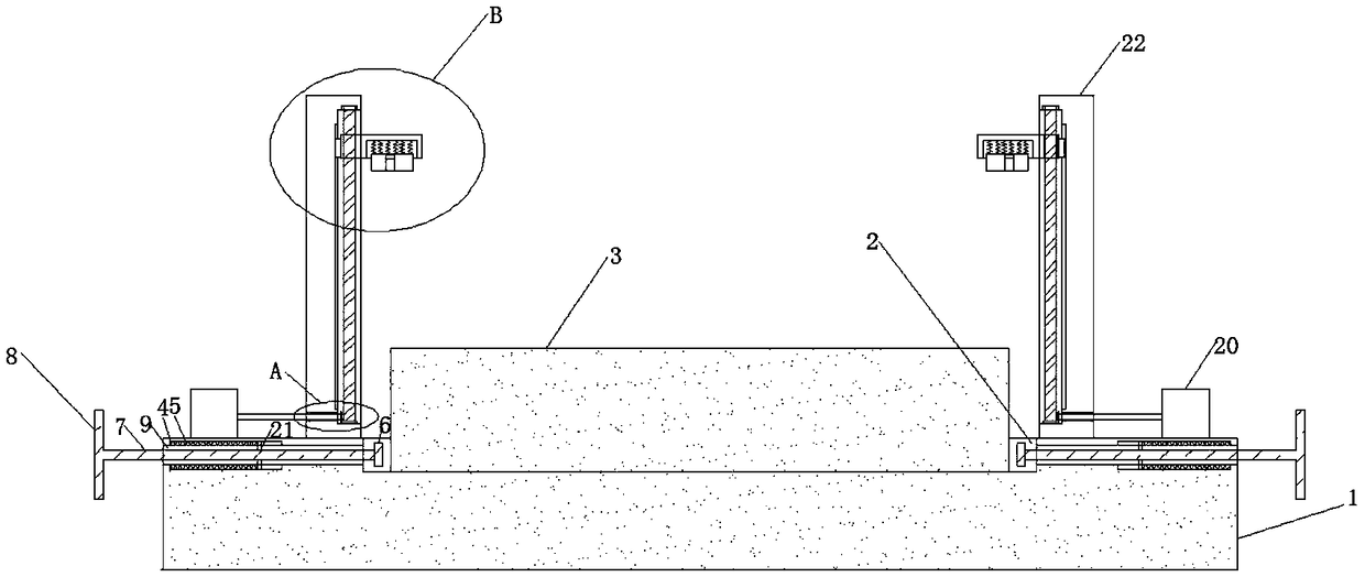 Wood slab cutting device for furniture production and processing