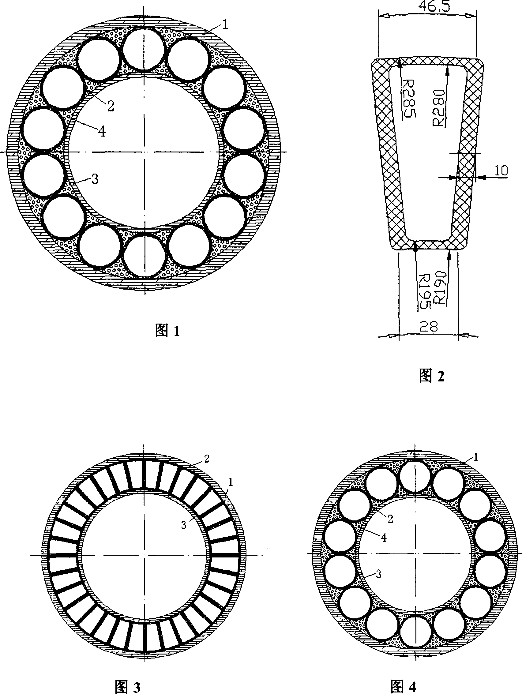 Composite hollow insulator core-rod and making method