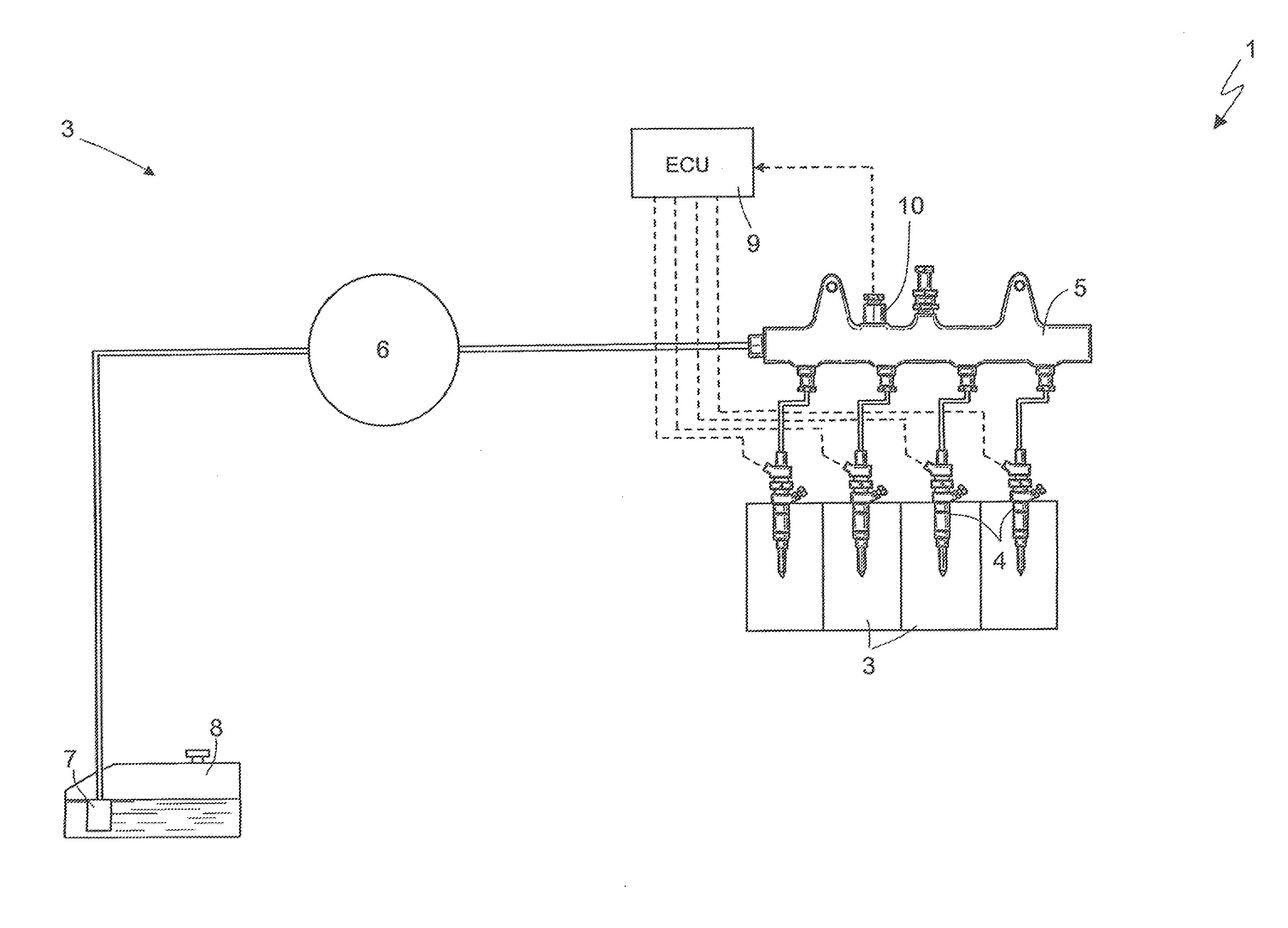 Method for refreshing the injection law of a fuel injector