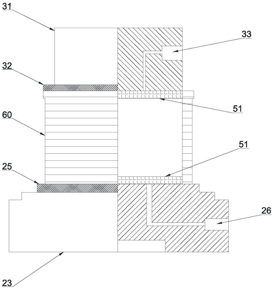 Soil body shearing device for moraine dynamic performance test